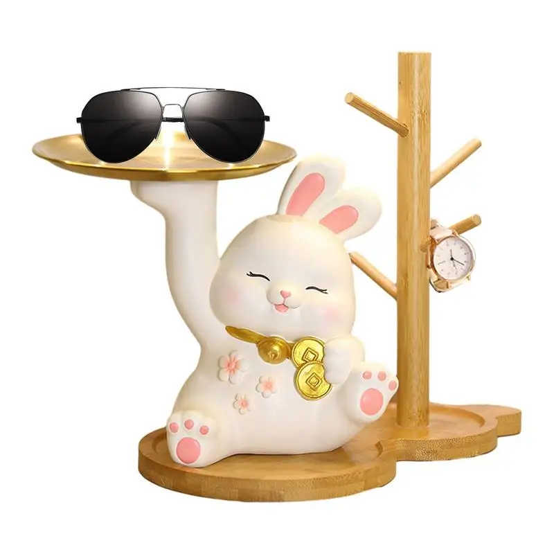 

Декоративный поднос для хранения ювелирных изделий Lucky статуя кота