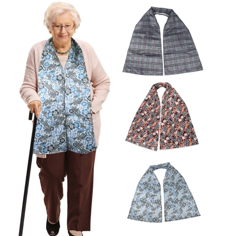 

Взрослый нагрудник шарф моющийся многоразовый протектор одежды удлиненный старший мужчины женщины