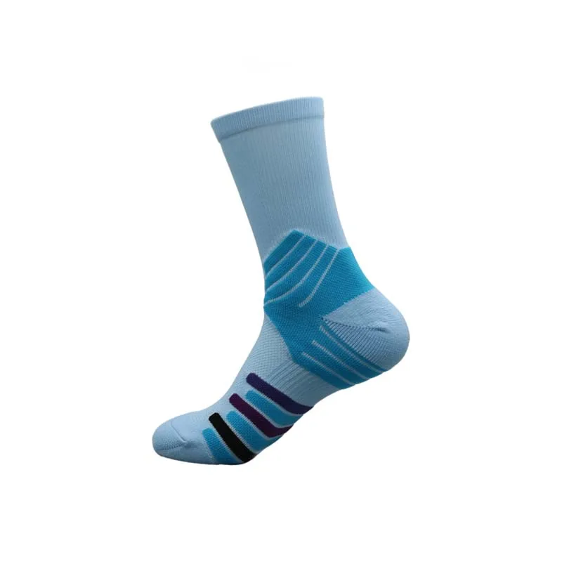 Professional real basketball socks men shock absorption long elite socks tall towel bottom sports socks summer high help absorb