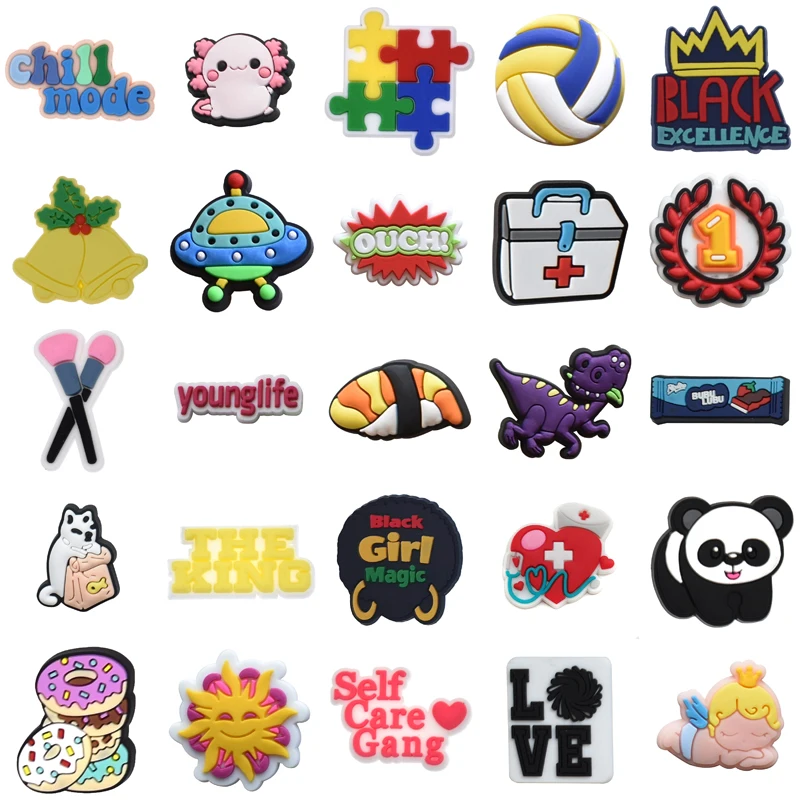 

Boy Decorations for Crocs Shoes Accessories Para Pins Wholesale Bulk Shoe Charms Gifts Women Charm Set Jeans Kids Men Packs Girl