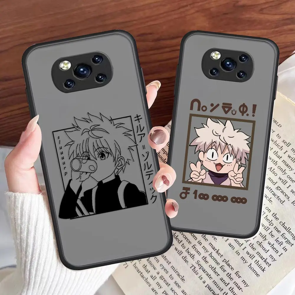 

Anime Hunter x Hunters Cartoon Matte Case For Xiaomi Poco M4 GT Case For Xiaomi Mi Poco F4 X4 M4 X3 M3 F3 GT Note10 Max 2 Cover