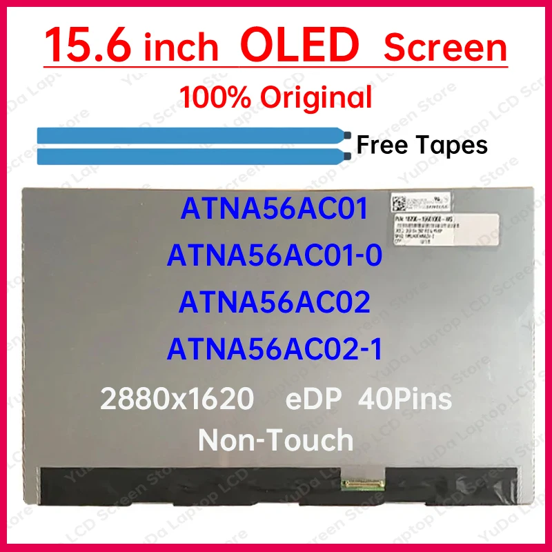 15 6-дюймовый ЖК-экран OLED для ноутбука ATNA56AC01 ATNA56AC01-0 ATNA56AC02 ATNA56AC02-1 Матричная панель