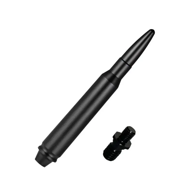 

14.5cm Alloy Bullet Antenna Truck Radio Antenna Mast Replacements Waterproof Threaded Anti-Theft Locking Design Compatible With