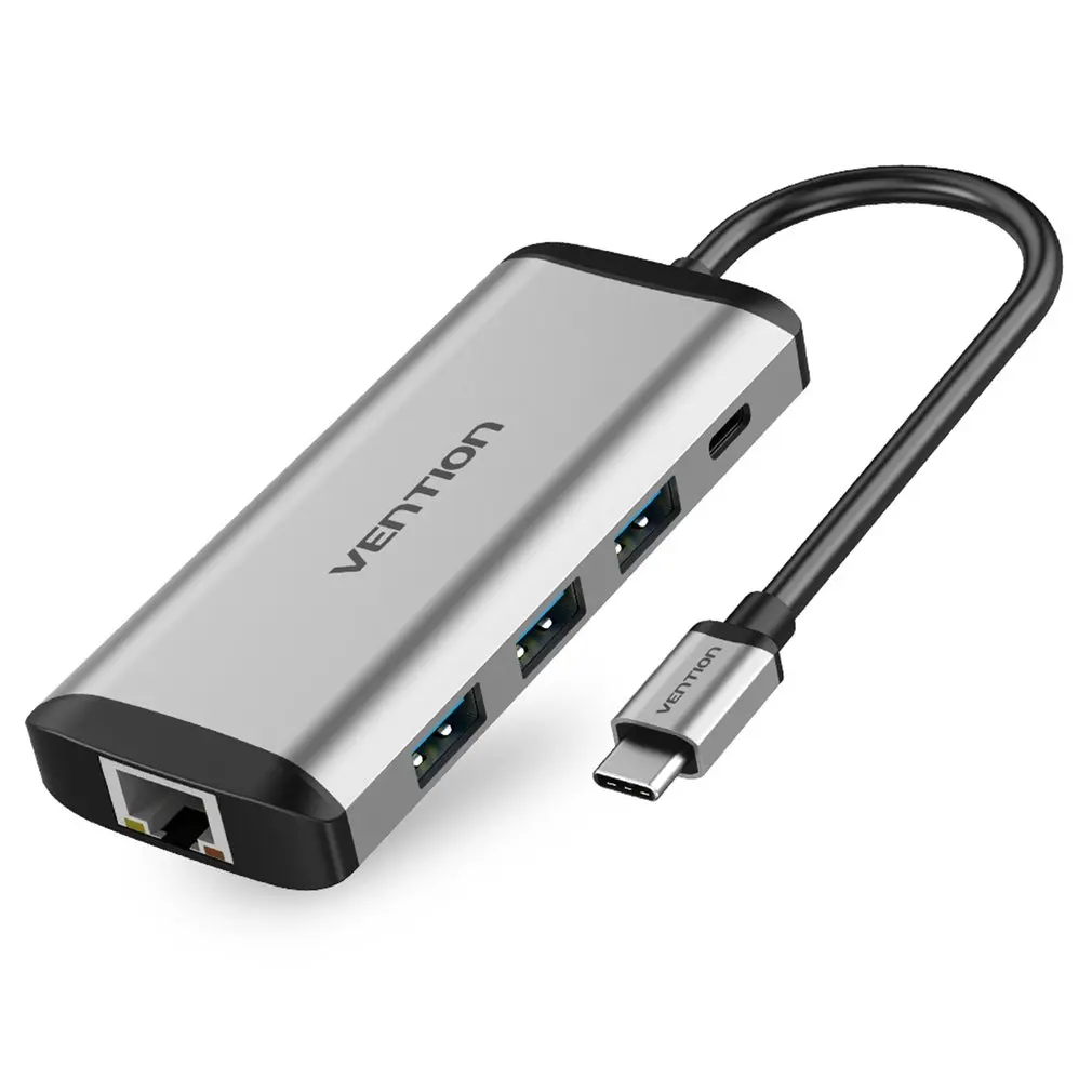 

Док-станция с USB Type-C на USB 3,0, USB C HDMI RJ45 4K