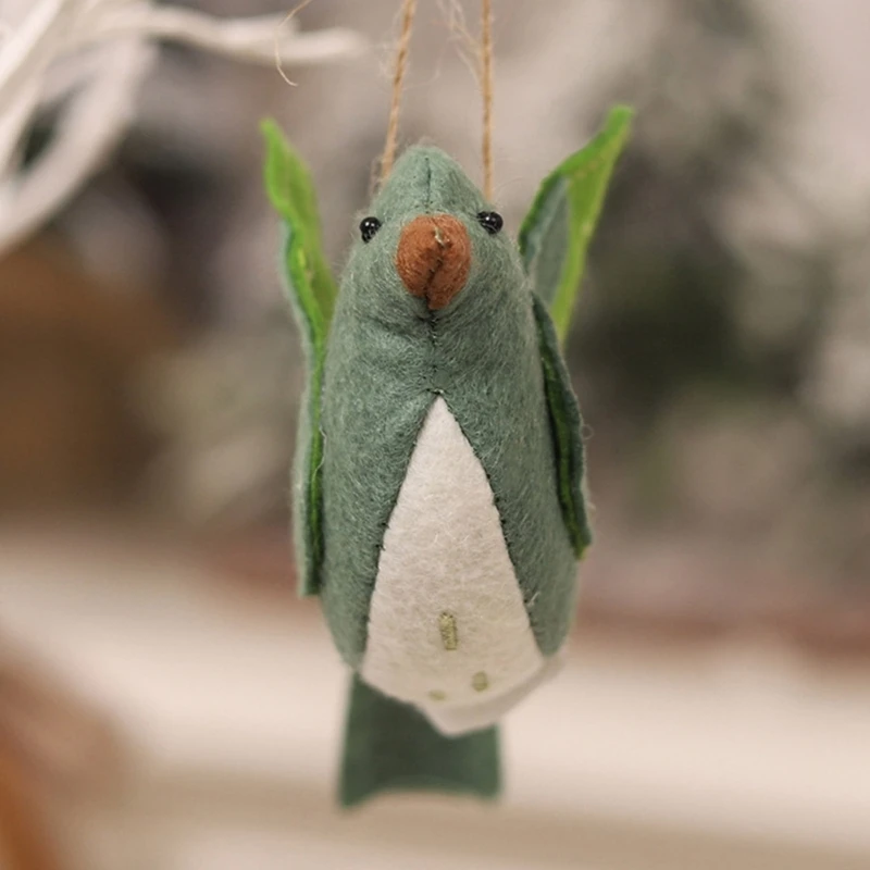 Фестивальные рождественские подвески с мультяшными птицами праздничные