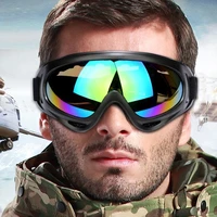 windproof outdoor cycling goggles lens large frame glasses skiing eyewear snowboard protective tactical bike goggles sunglasses