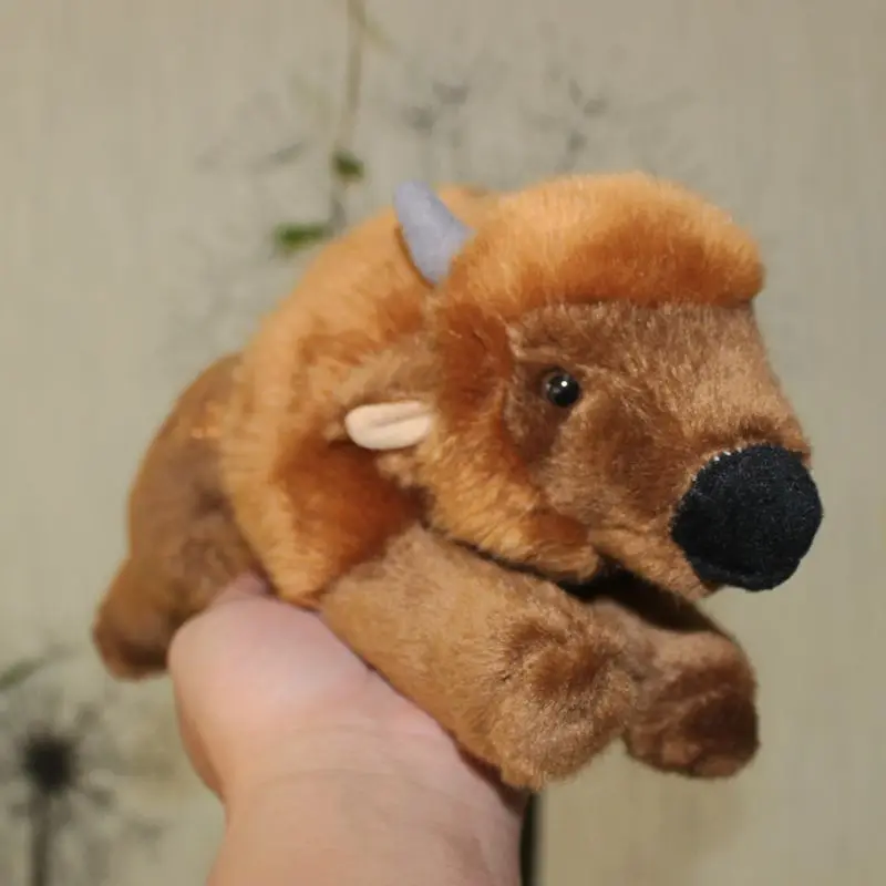 

gift model Simulated little bison cute little yak