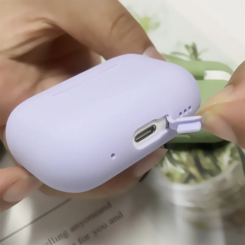 Чехол для AirPods Pro 2 чехол из жидкого силикона 3 1 мягкий беспроводных наушников