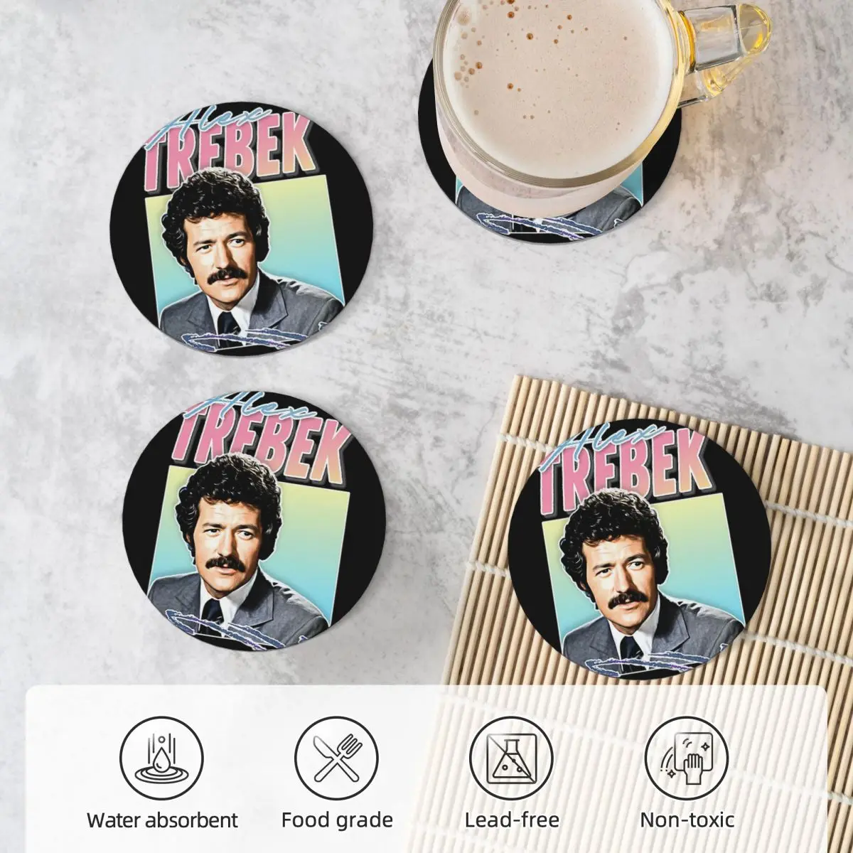 Alex Trebek Ретро Винтаж Эстетический дизайн вентилятора Керамические подставки для