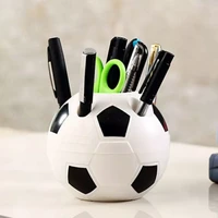 football shape pen pencil holder soccer shape toothbrush holder desktop storage rack office home decoration student supplies