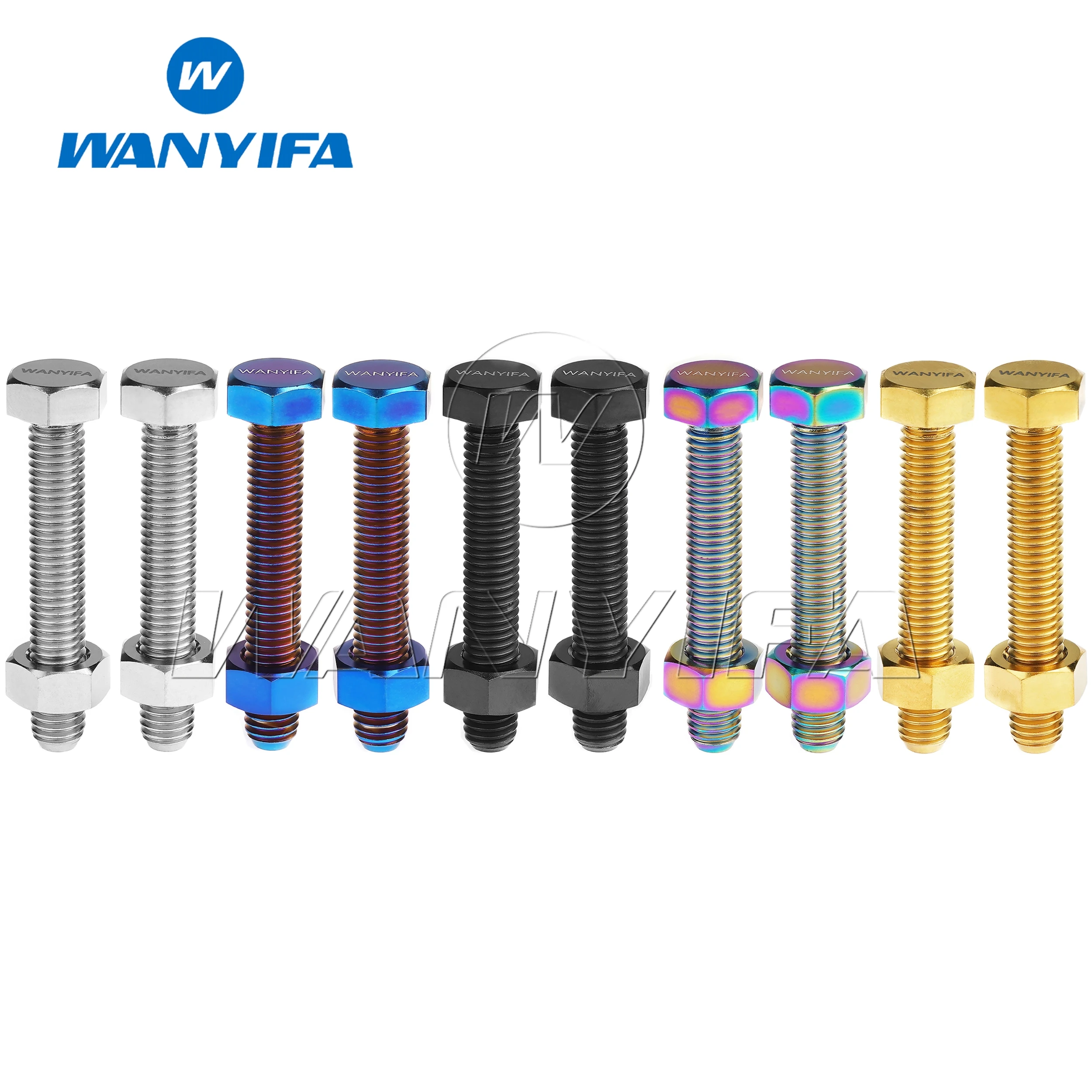 Болт из титанового сплава Wanyifa M8x50 мм винт с шестигранной головкой для регулятора