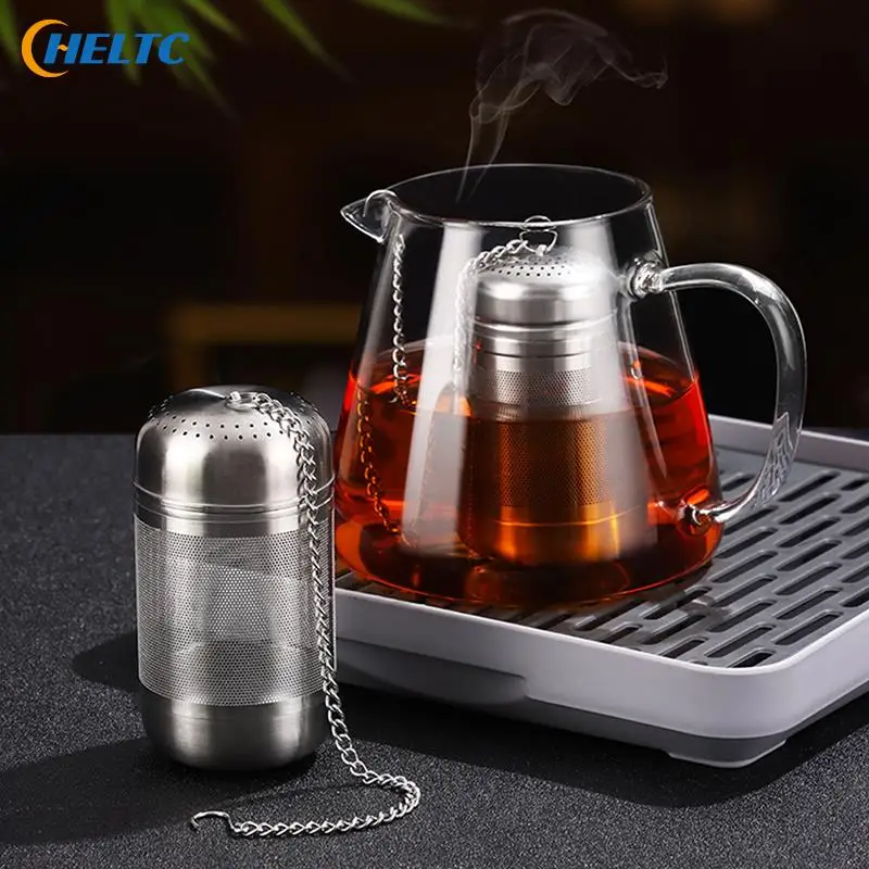 

Stainless Steel Tea Infuser Tea Leaves Spice Seasoning Ball Strainer Teapot Fine Mesh Coffee Filter Teaware Kitchen Accessories