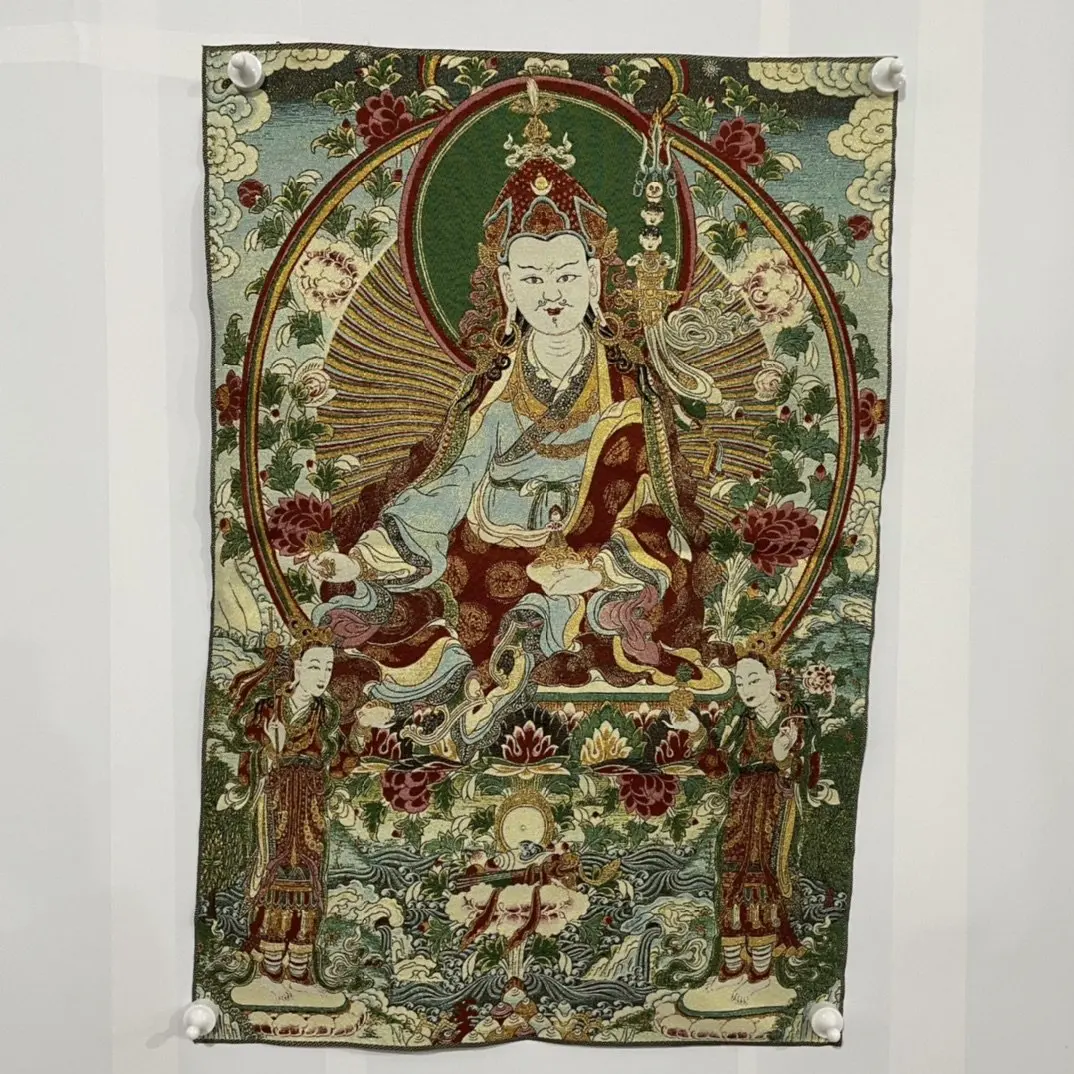 

Thangka Embroidery Tibetan Buddhist Silk Buddha Statue Painting Mural Craft