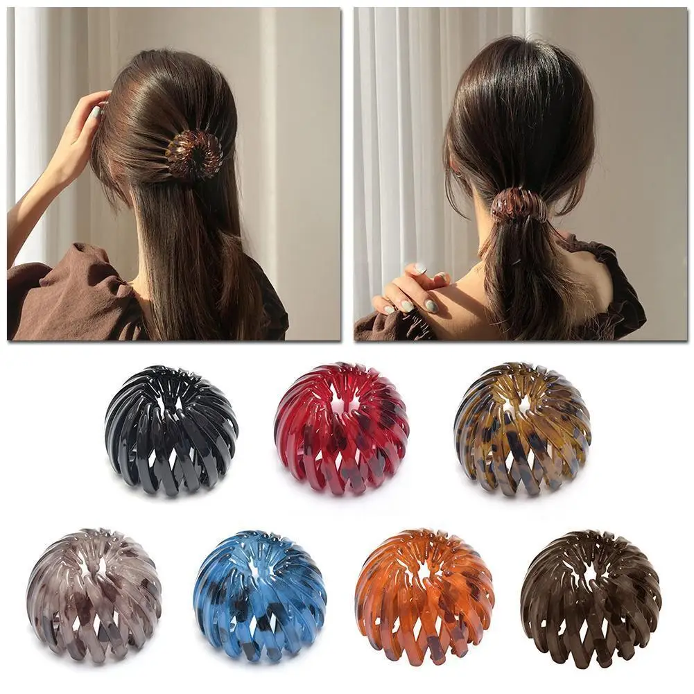 Популярные расширительные заколки для волос в виде птичьего гнезда пластиковые