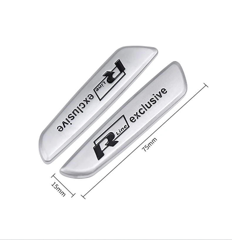 R LINE 3D наклейка из алюминиевого сплава для внутренней отделки автомобильной