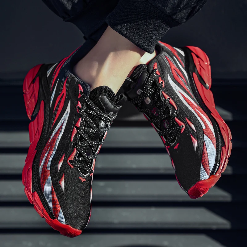 Men's Sneakers Cushioned Comfortable Running Shoes Fashion Outdoor Non-slip Casual Sport Shoes