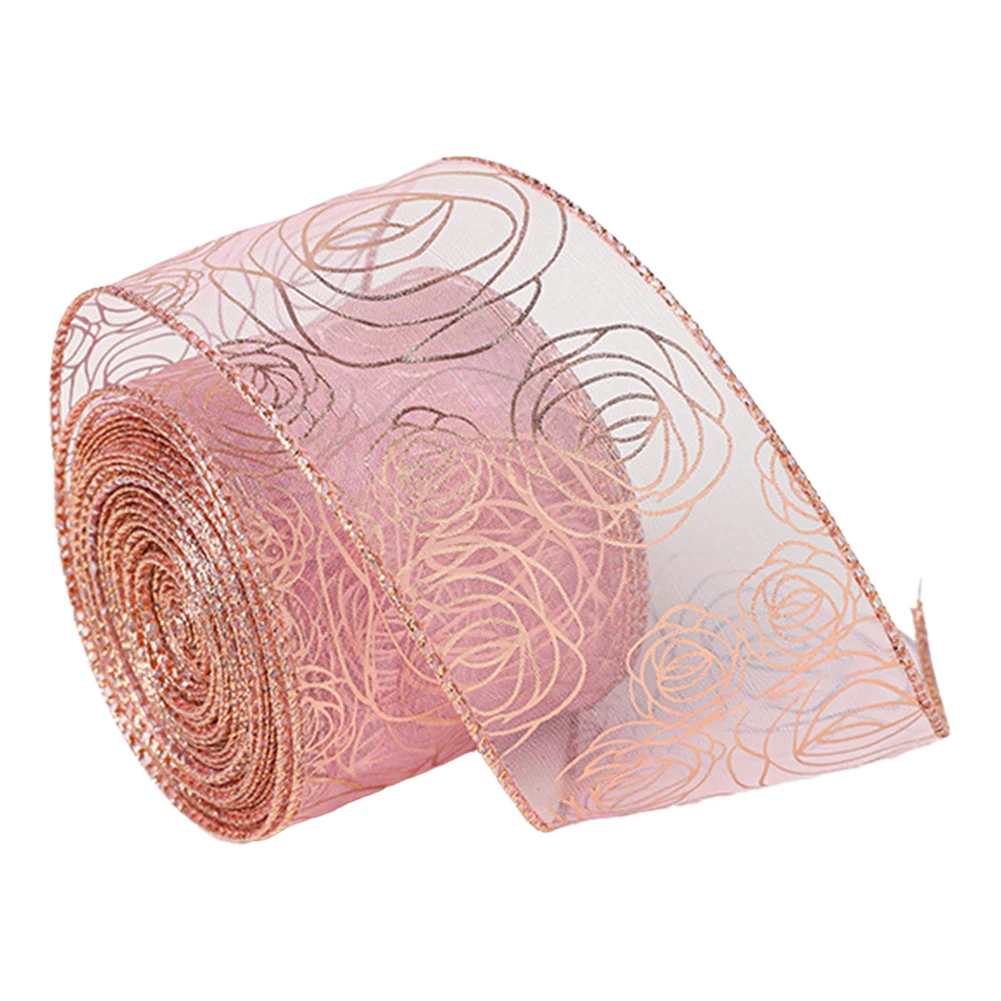 Рождественская лента для упаковки подарков рождественские украшения бант венок