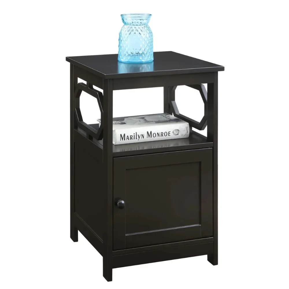 

Omega End Table with Cabinet, Espresso