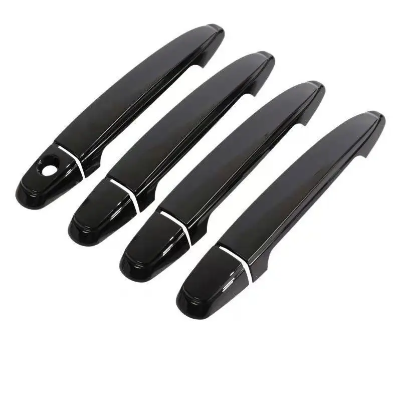 

For Subaru Outback 2010 2011 2012 2013 2014 Glossy Black Carbon Fiber Car Door Handle Cover Sticker Styling Accessories