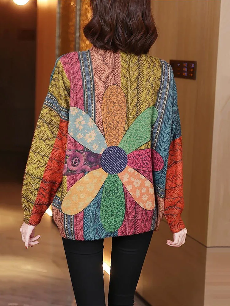 Max LuLu корейский зимний модный вязаный пуловер женские свободные теплые