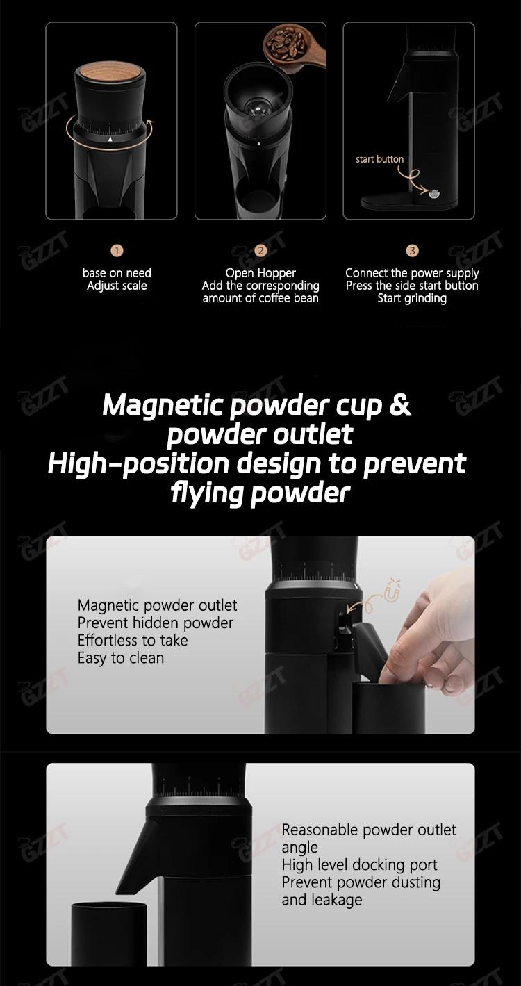 GZZT CG05 Медленношлифовальная электрическая мельница для зерен мотор-редуктор