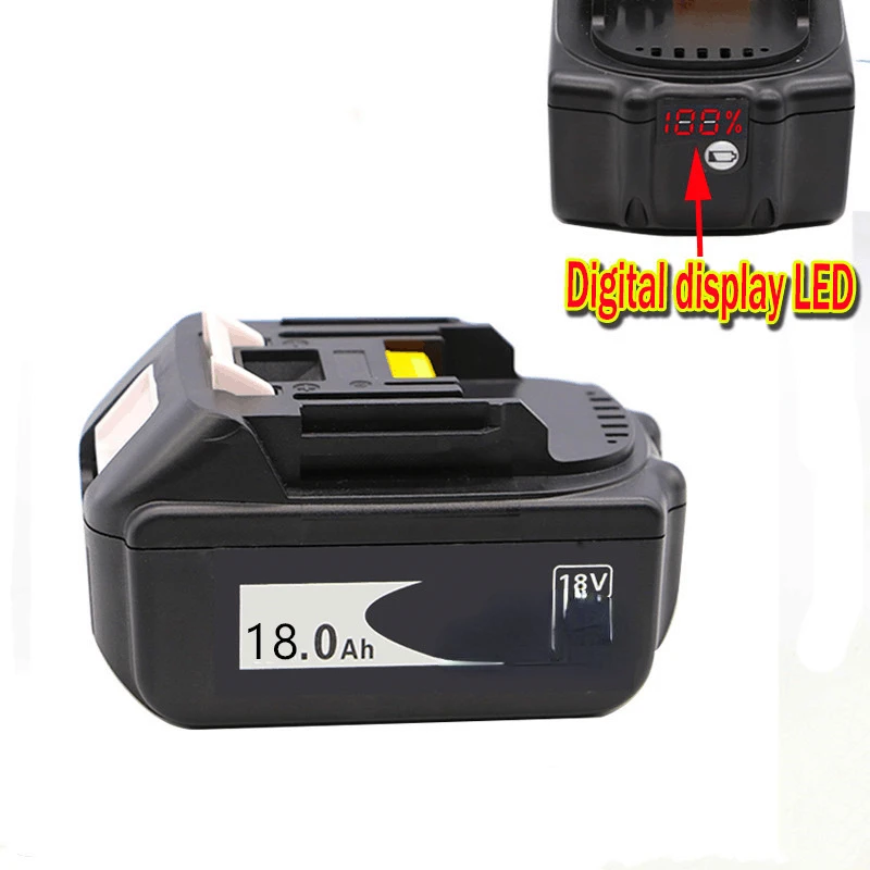 

Оригинальная Аккумуляторная Батарея BL1860 18 в 18000 мАч литий-ионная батарея для Makita 18 В батарея BL1840 BL1850 BL1830 BL1860B + 4A Chargeraiy