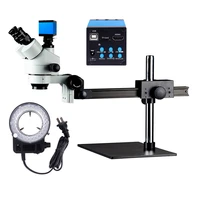 7x 45x usb digital software jewelry neurosurgery magnus 16mp loop lcd display stereo hd microscope with 45x measurement