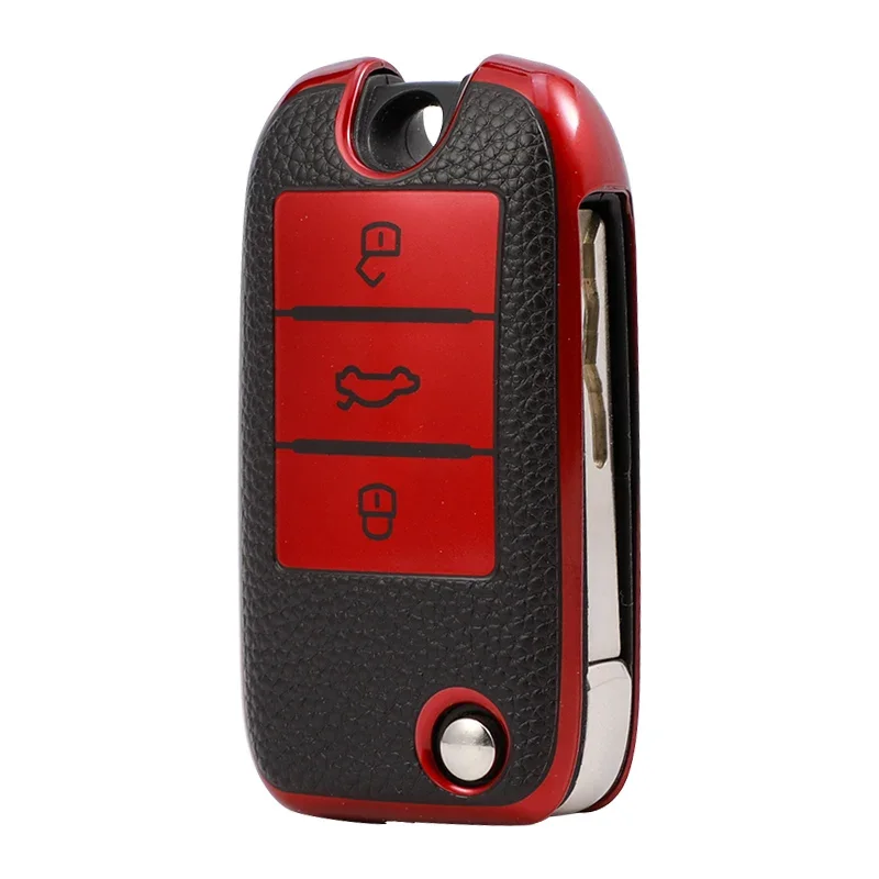 Для Roewe RX5 MG3 MG5 MG6 MG7 MG ZS GT GS 350 360 750 ТПУ Кожаный Автомобильный флип-ключ флип-чехол