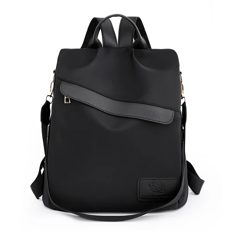 

Женский модный нейлоновый рюкзак, водонепроницаемый вместительный простой стиль, Женские повседневные универсальные дорожные рюкзаки, женские школьные сумки