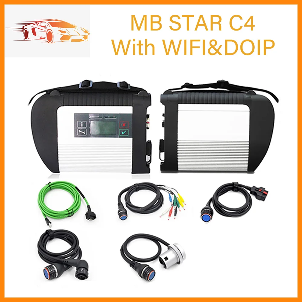 

MB STAR C4 Full Chip MB SD Connect Compact 4 Doip Diagnostic Tool Support OBD Wifi With Doip For Merce-des-B-e--nz Car Truck