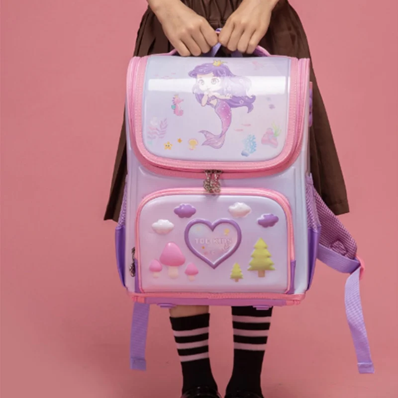 Cute Girl Princess Mermaid Unicorn Boy Astronaut Large Backpacks New Cartoon Dinosaur Fashion Children Clamshell Schoolbags Hot
