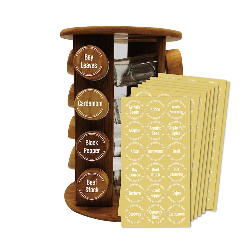 

144/pack Transparent PVC Waterproof Spice Label Pantry Marker Sticker