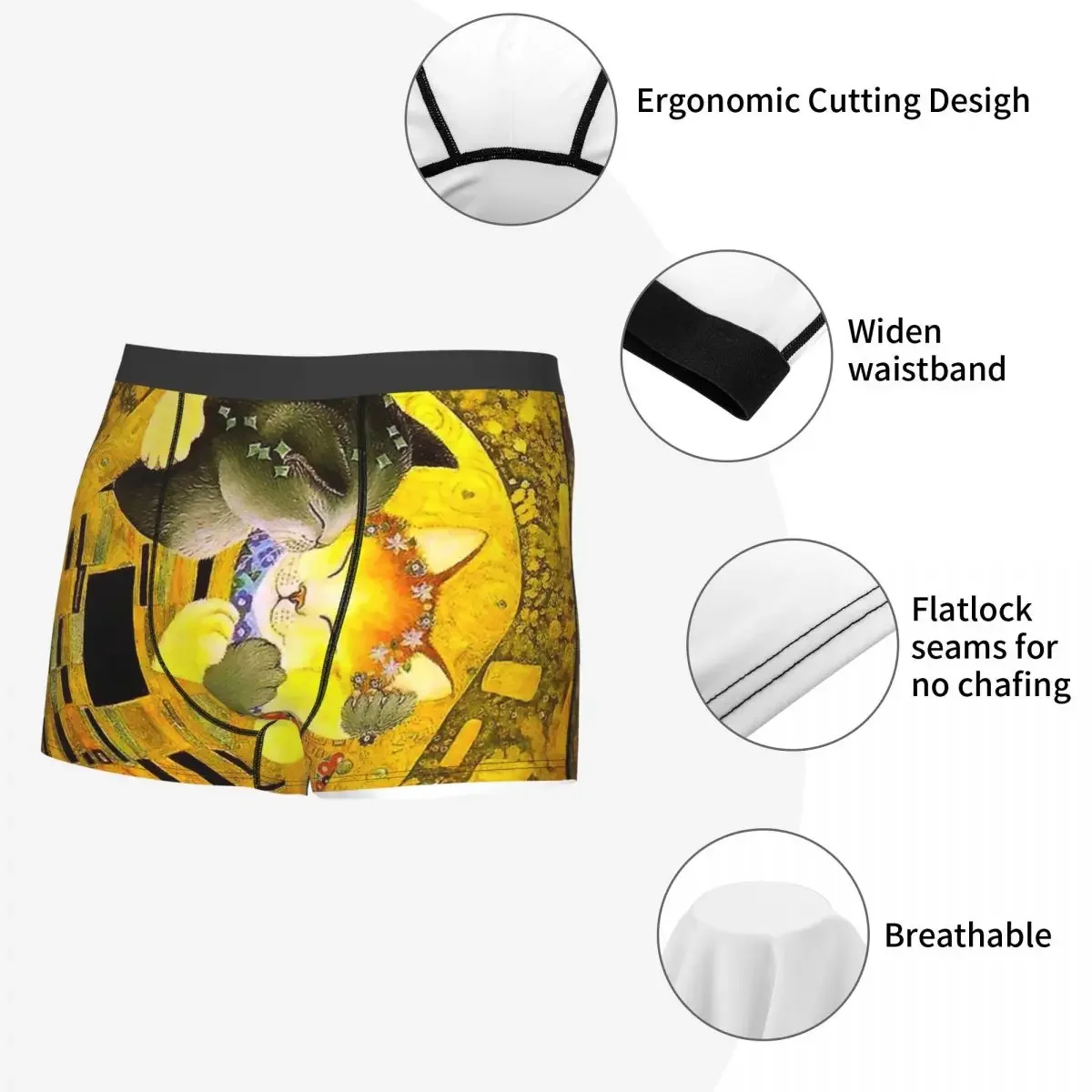 Женское нижнее белье с изображением Милого Животного кошки и животного мужские