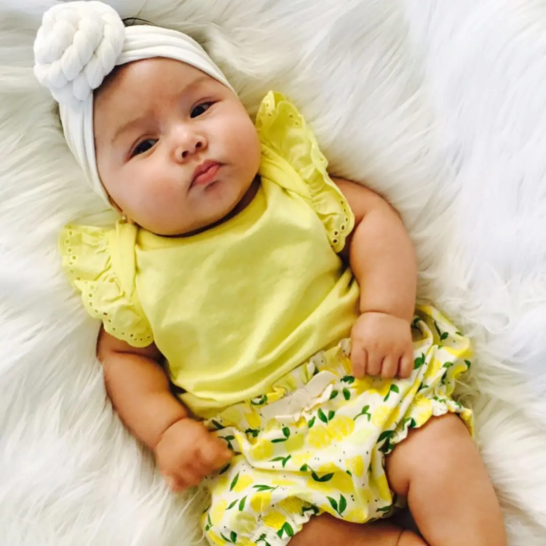 

Детская повязка на голову с круглым узлом, нейлоновая ткань для девочек, высокоэластичные повязки на голову, аксессуары для волос, Детские р...