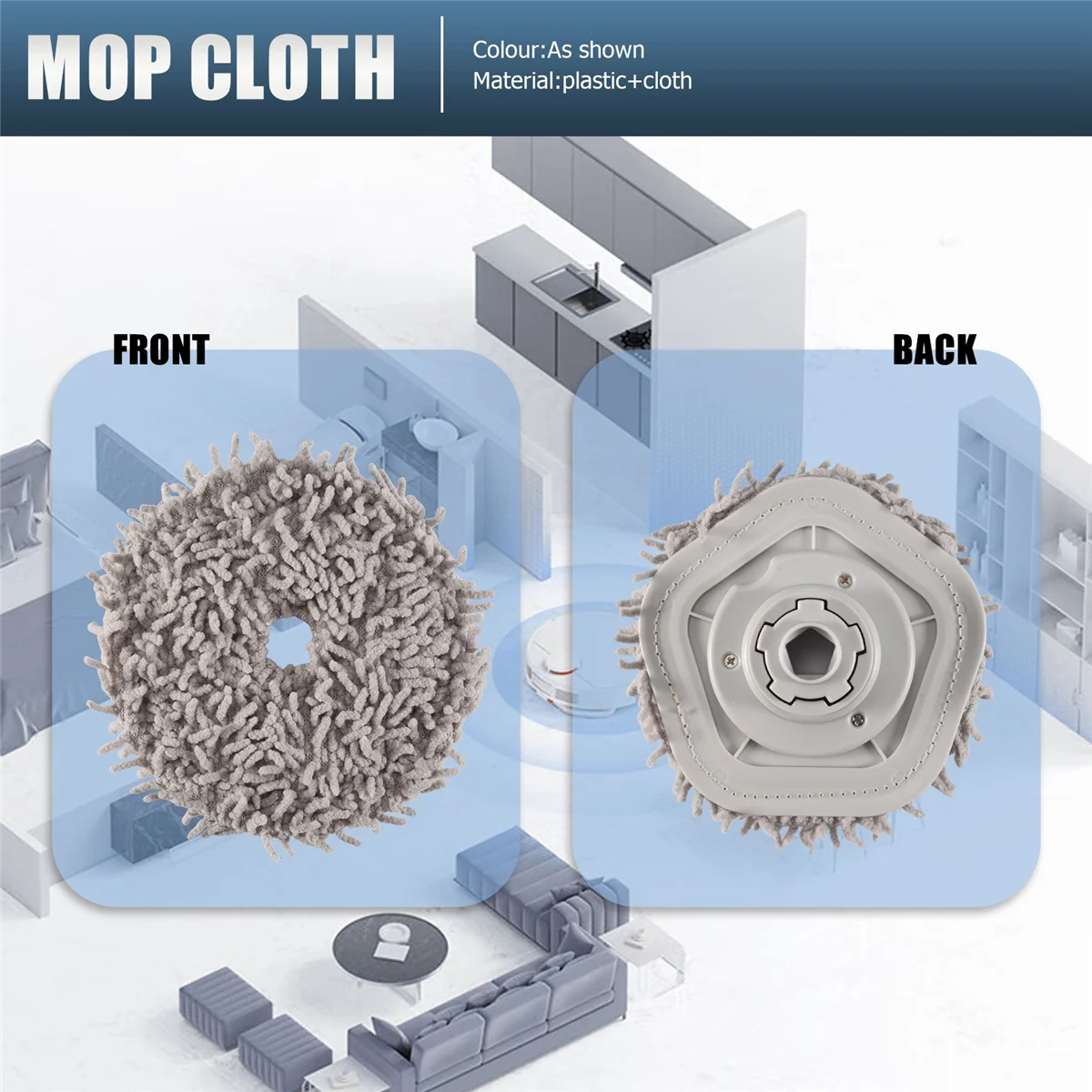 2 шт. тряпка для швабры Xiaomi Dreame Bot W10 подметальный робот-пылесос аксессуары