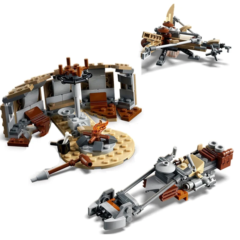 Конструктор Звездные войны проблема на татуиоине летающий мотоцикл мандалориан