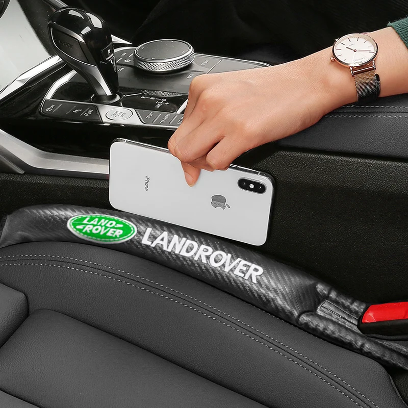 

Car Badge Seat Gap Plug PU Leak Proof Dirty Pad Accessories For Land Rover Discovery 2 3 4 5 Freelander Range l320 l322 l405 lr2