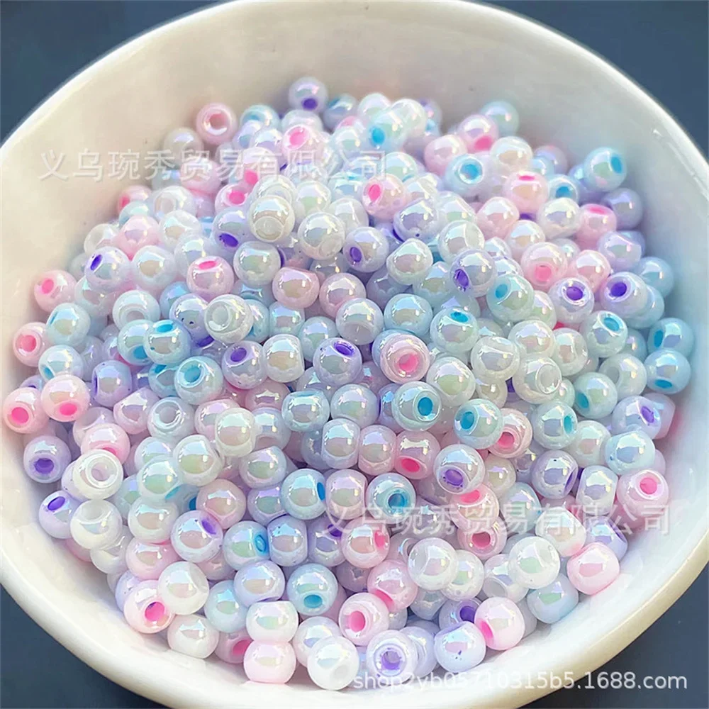 Сверхъяркий стеклянный бисер жемчуга макрона высокой яркости 4 мм