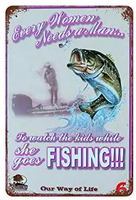 

Every Moment Needleman Fishing Tin Sign Metal Plaque Farm Home Club Club House Wall Decoration Vintage Metal Plate 12*8 Inch