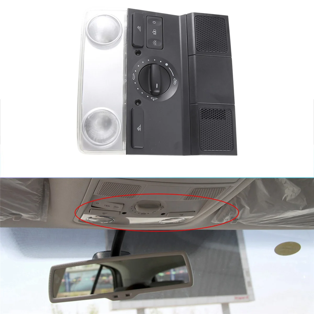 3TD947133 черная Автомобильная интерьерная лампа для чтения детской лампы