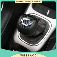 2022 new car gear shift knob head cover decoration protective cap trim for jeep compass 2017 2020 at interior accessories