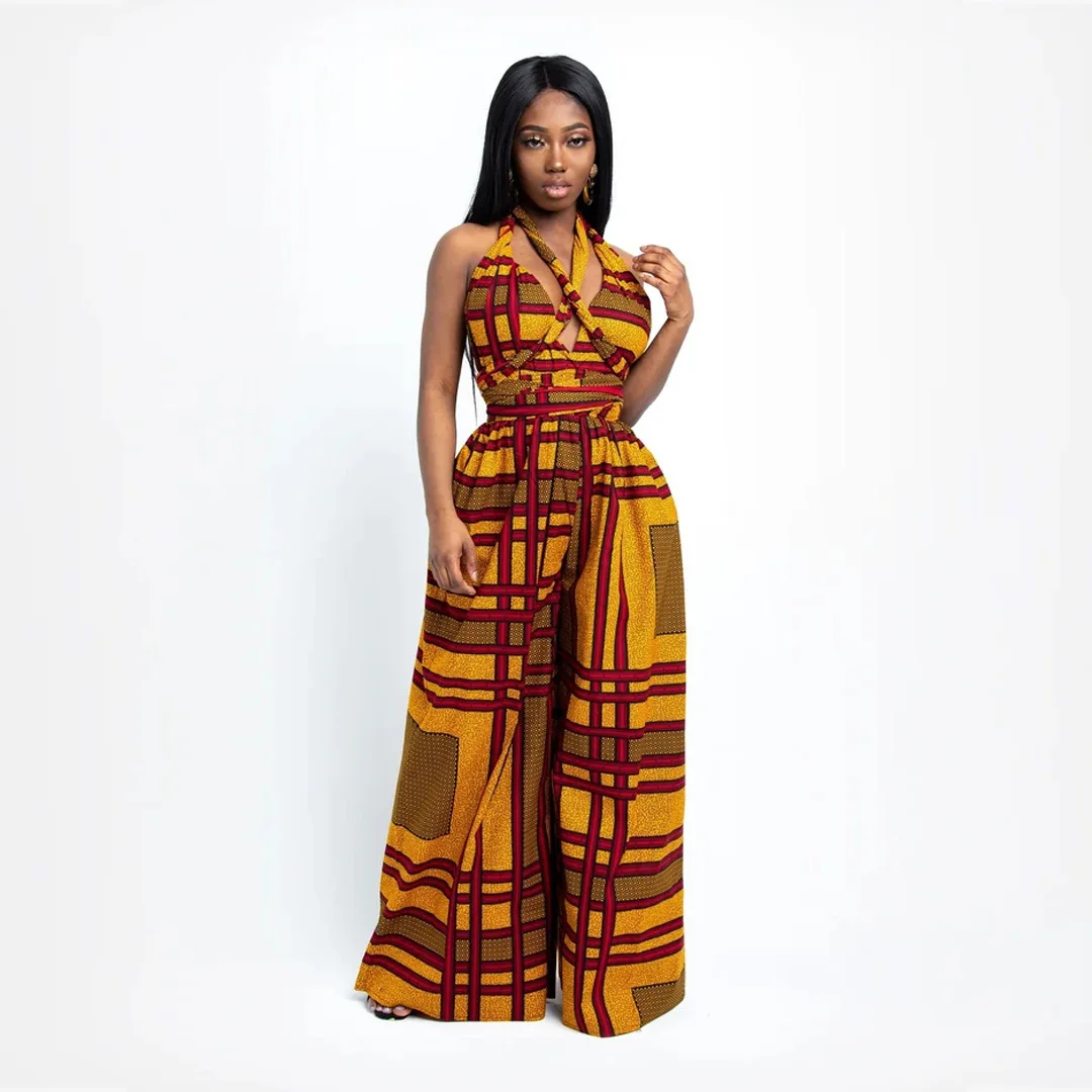 

Fashion African Clothes For Women Vetement Femme 2021 High Quality Traditional Ethnic Party Dress Jumpsuits Nigerian Clothes