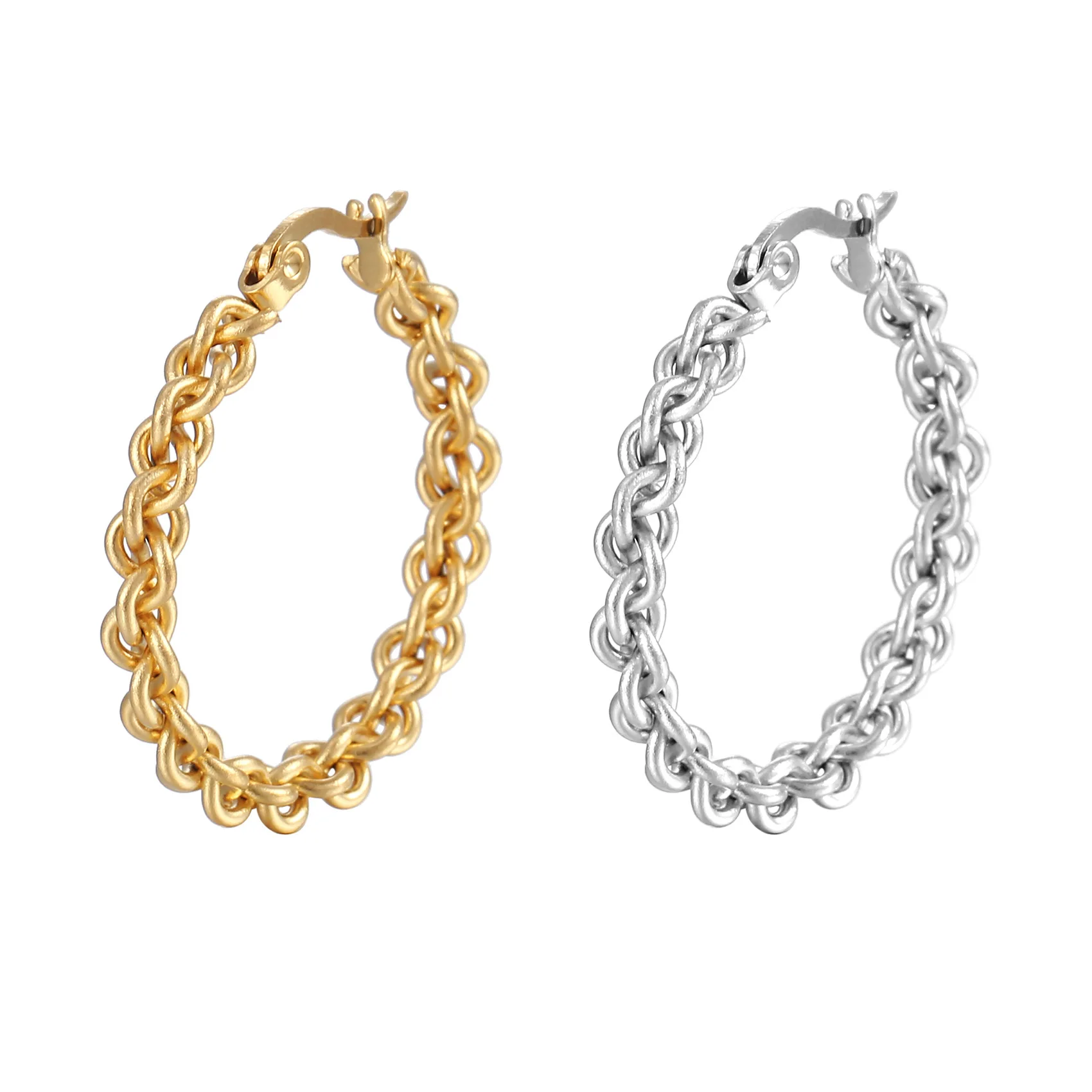 

Punk Style Oversized Large Hoop Earrings Twisted Big Circle Round Loop Earrings for Women Party Jewelry Gift