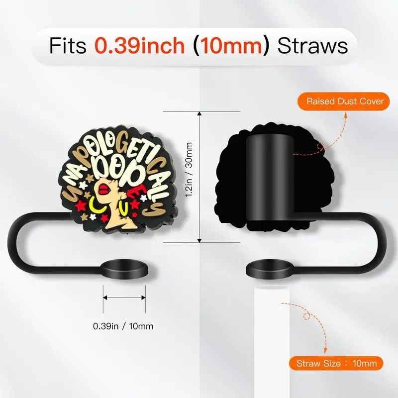 Крышки для трубочек многоразовые Защитные чехлы 8 шт. домашнего декора