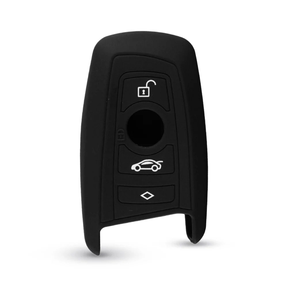 

KEYYOU для BMW, Возраст 1, 2, 3, 4, 5, 6, 7, M Series X3 X4 F20 F22 F30 F31 F36 F10 F11 F07 F12 F01 углеродного волокна силиконовый чехол для ключей от машины брелок Обложка