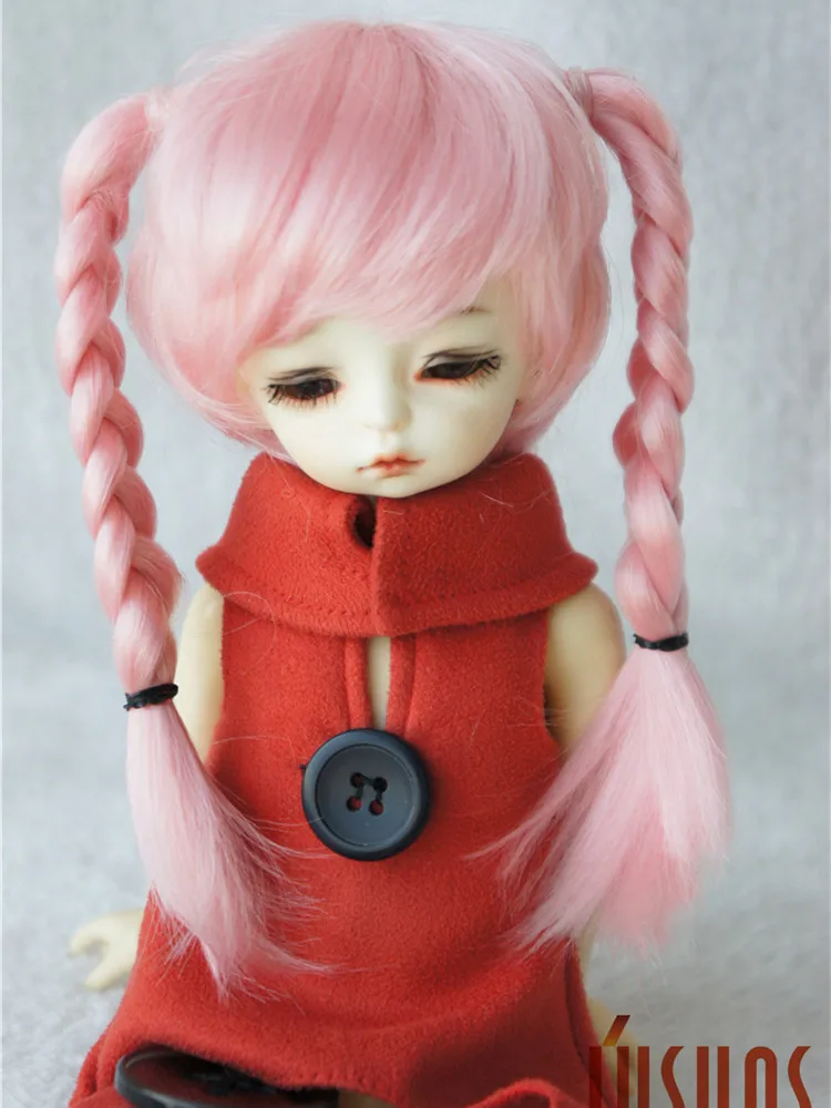 Фото JD152 Синтетические мохеровые парики Angel's Pony BJD 3-4 дюйма, 4-5 дюймов, 5-6 дюймов, 6-7 дюймов, 1/12 1/8 OB11 1/6 YOSD, крошечные аксессуары для кукол №5