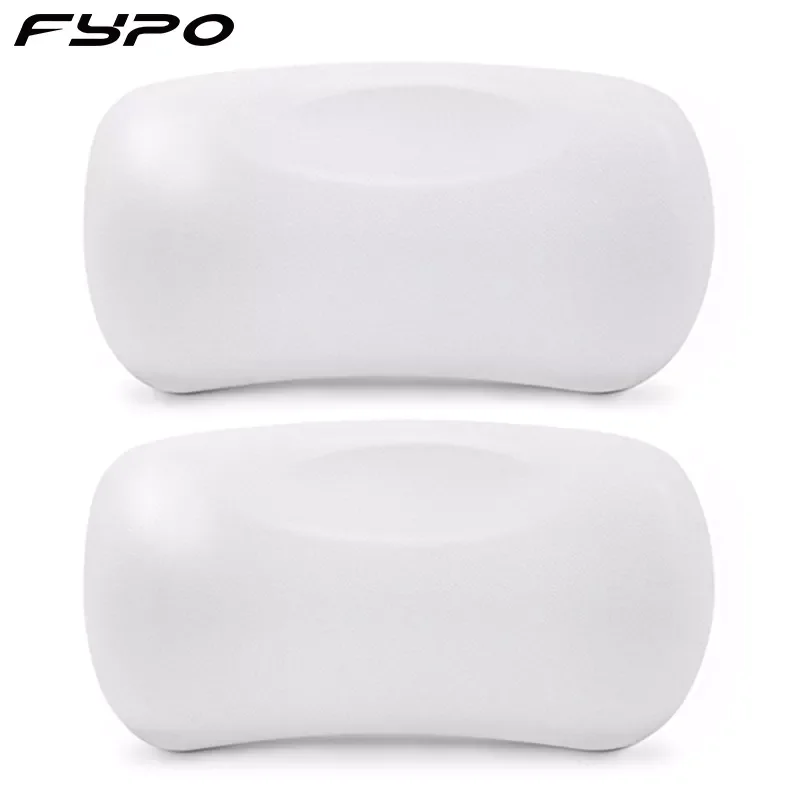 

Fypo White SPA Bath Pillow Non-slip Bathtub Headrest Soft Waterproof Bath Pillows with Suction Cups Easy To Clean