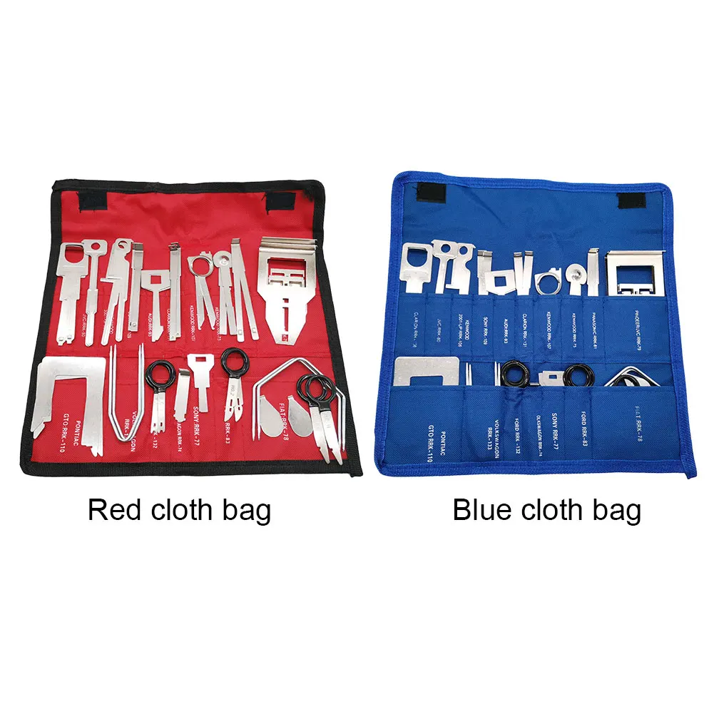 Набор ключей для снятия автомобильного радиоприемника металлический экстрактор