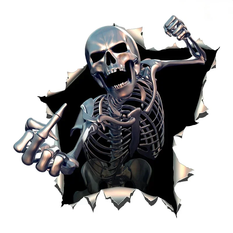 Индивидуальная Автомобильная наклейка креативная металлическая в виде злого