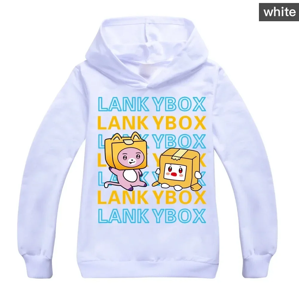 Толстовка Lanky Box Для Мальчиков И Девочек 2023 Хлопковая Повседневная С Мультяшным
